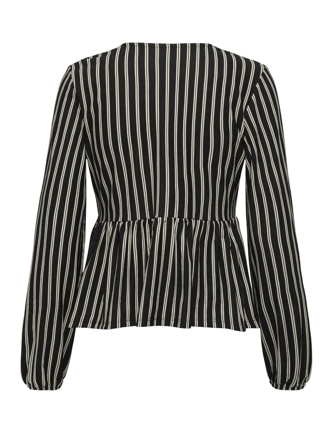 ONLY Onljally Tie top jersey maniche lunghe nero
