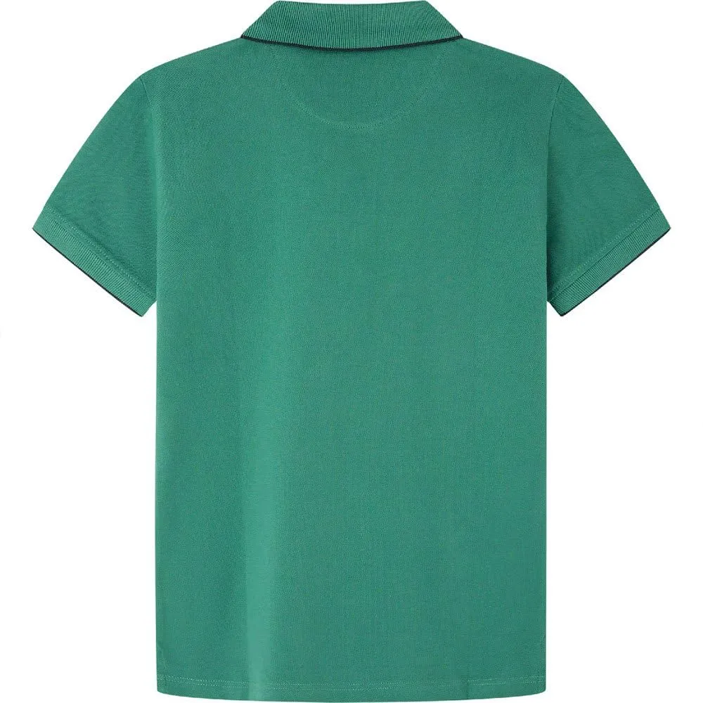 Pepe Jeans New Thor Polo Bambino 10 anni verde piquet