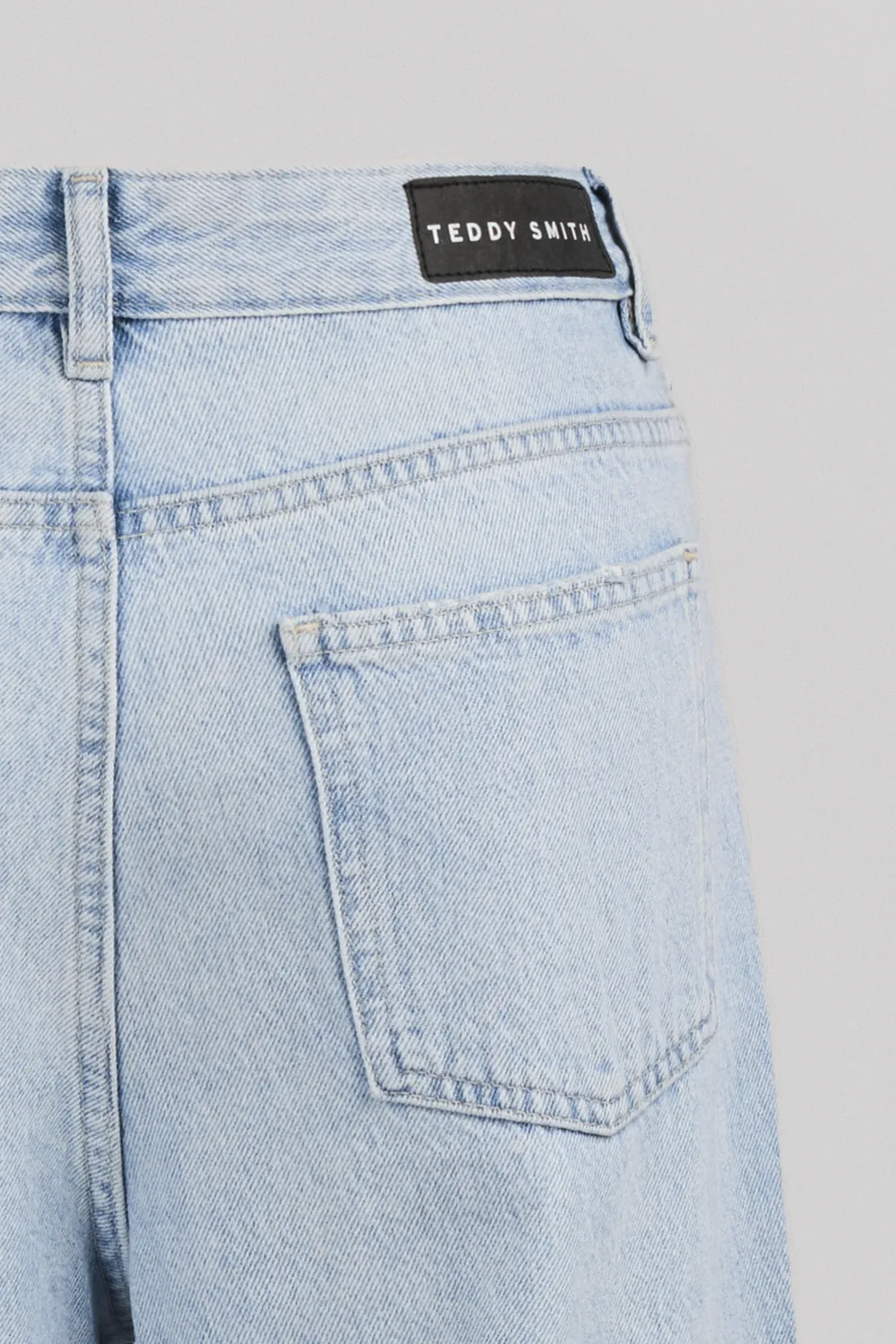 Teddy Smith P-Electra jeans dritti azzurro bleached