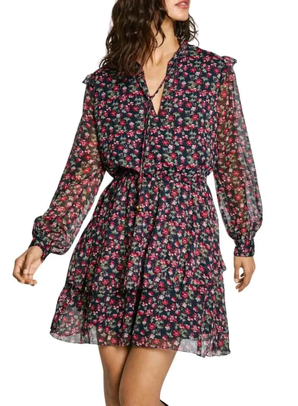 Pepe Jeans Olive Vestito Donna M con Volant