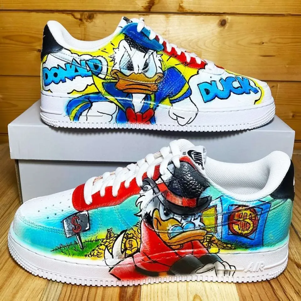 Never Say Never Air Force 1 Zio Paperone Paperino Sneakers Pop