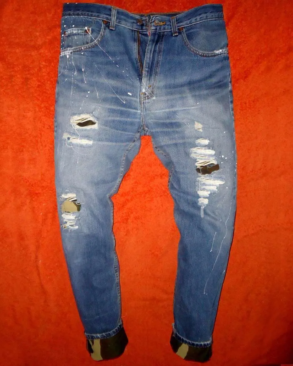 Never Say Never Levi’s Vintage Camouflage 04 Jeans Tessuto