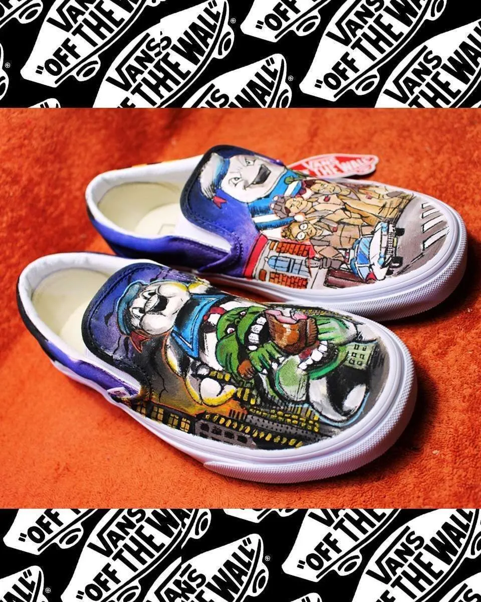 Never Say Never Slip-On Ghostbusters scarpe dipinte