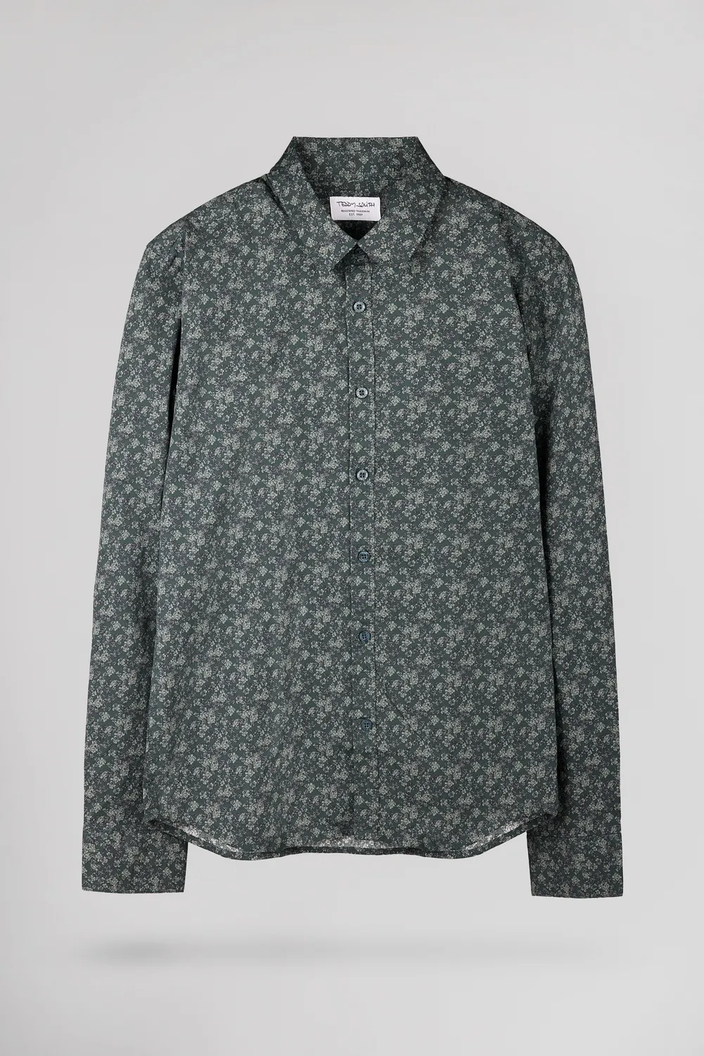 Teddy Smith Carton camicia uomo kaki elasticizzata