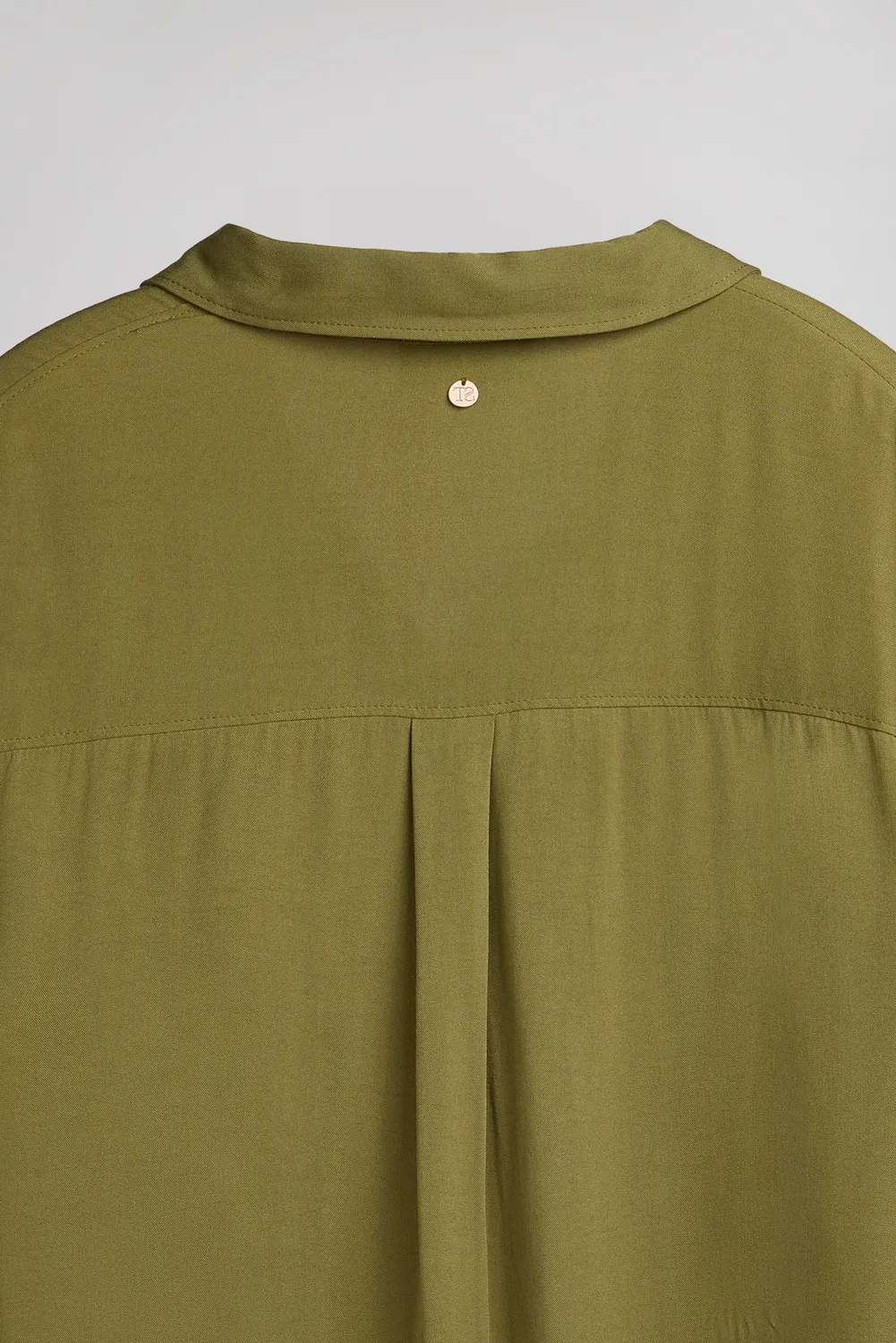 Teddy Smith C-Elisa Camicia Donna Verde Oliva Fluida