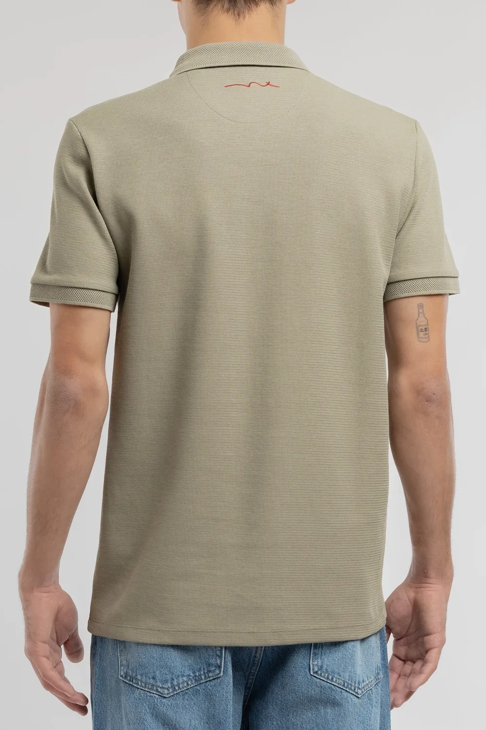 Teddy Smith P-Joel MC polo uomo bleach kaki jersey