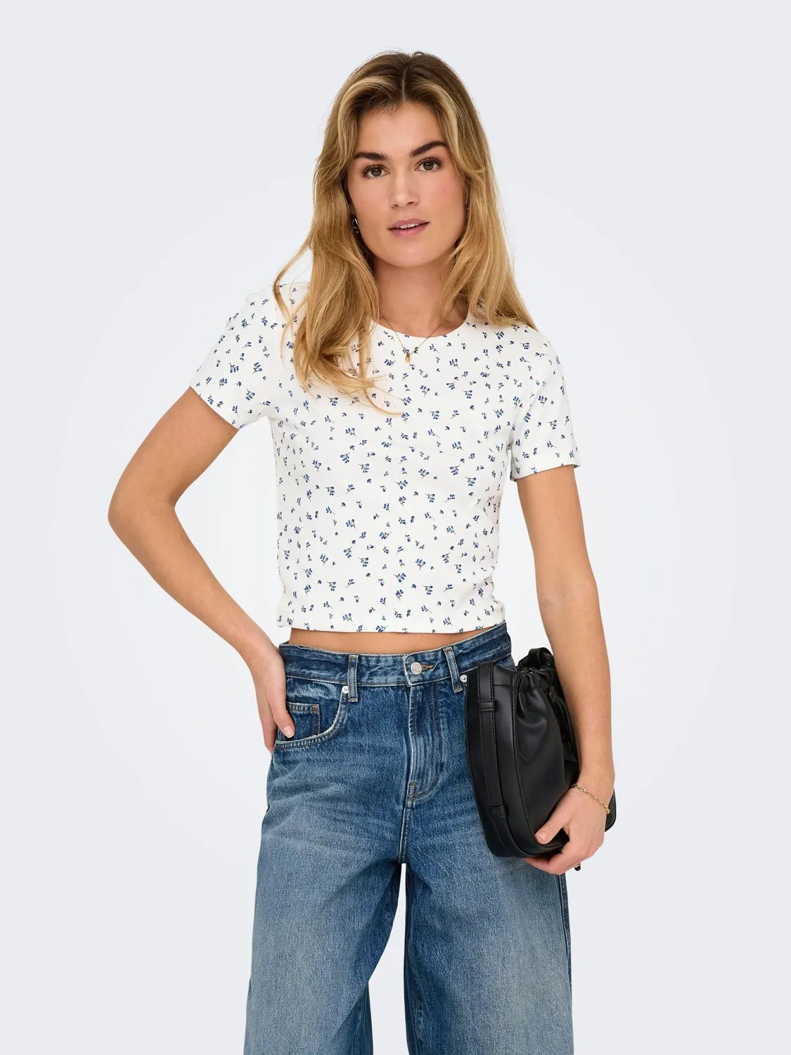 ONLY Onlfenja Top Donna M Maniche Corte Stampato
