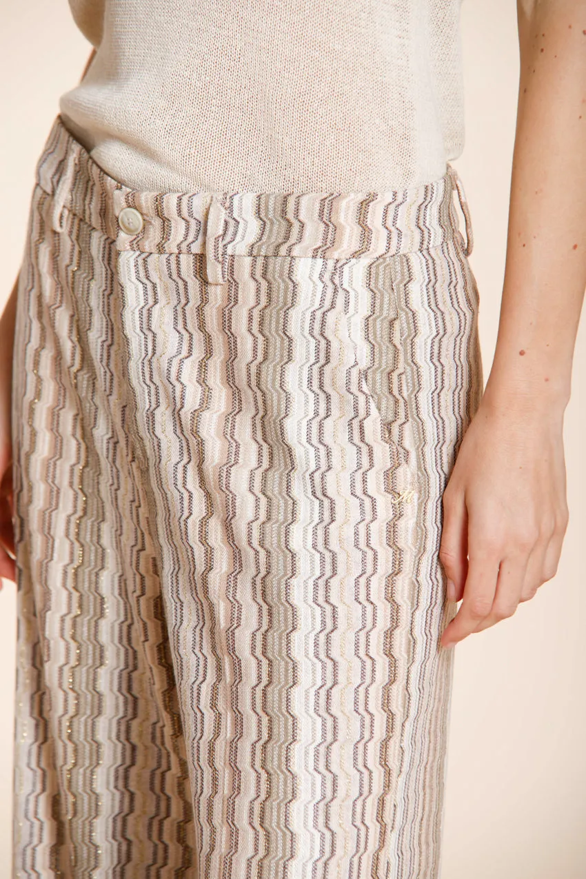 Mason's New York Studio chino donna beige righe straight