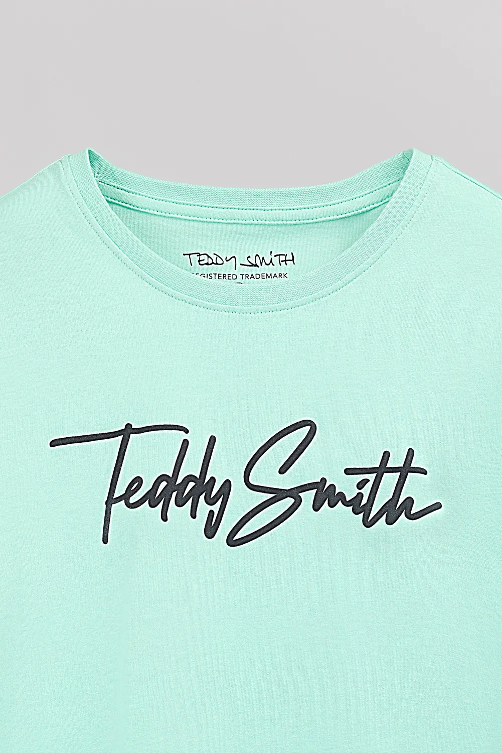 Teddy Smith T-Evan JR T-shirt cotone verde menta