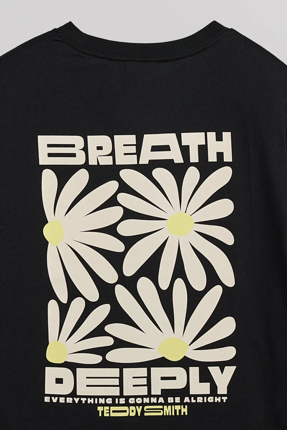 Teddy Smith Matteo MC t-shirt ampia nera stampa