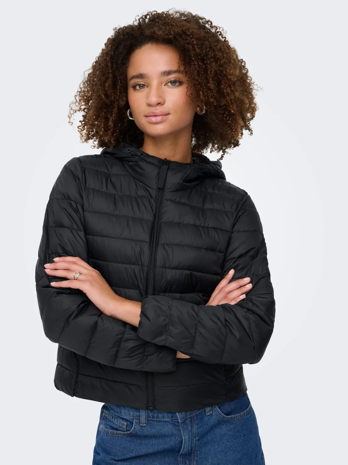 Only Onltahia Giacca Trapuntata Donna Nera Leggera