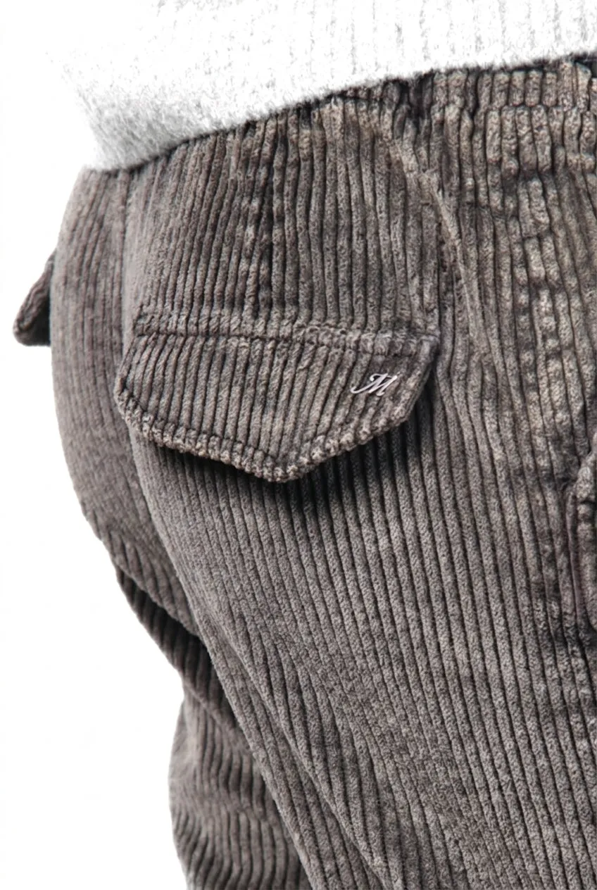 Mason's Malibu Jogger City pantalone donna marrone scuro velluto