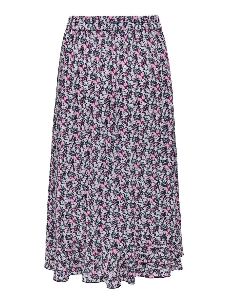 Only Onlcarly Gonna Lunga Donna XS con Volant Fluida