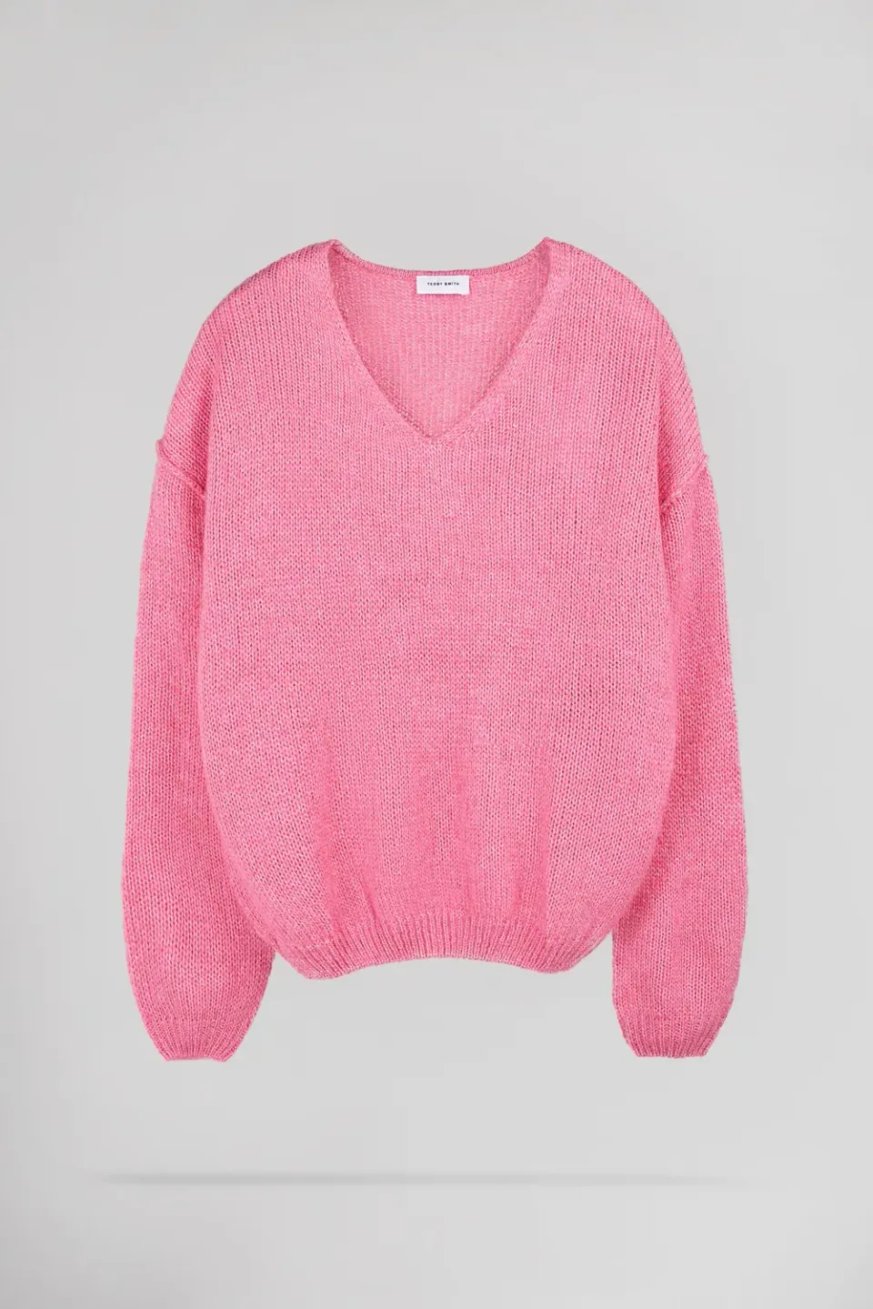 Teddy Smith P-Maggie Pull donna rosa con lana