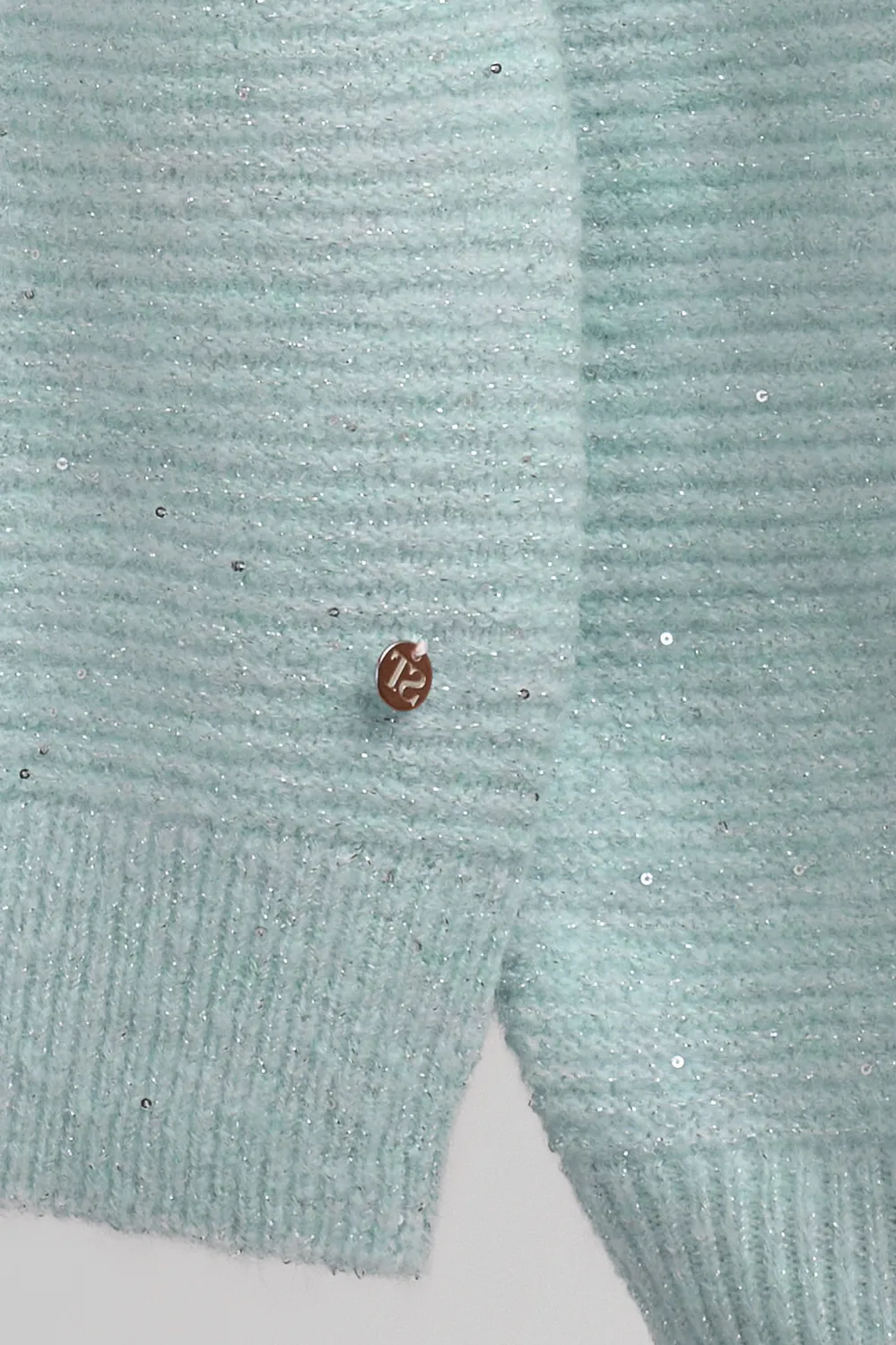 Teddy Smith P-Rachel Pull Donna Scollo V Stone Mint Loose