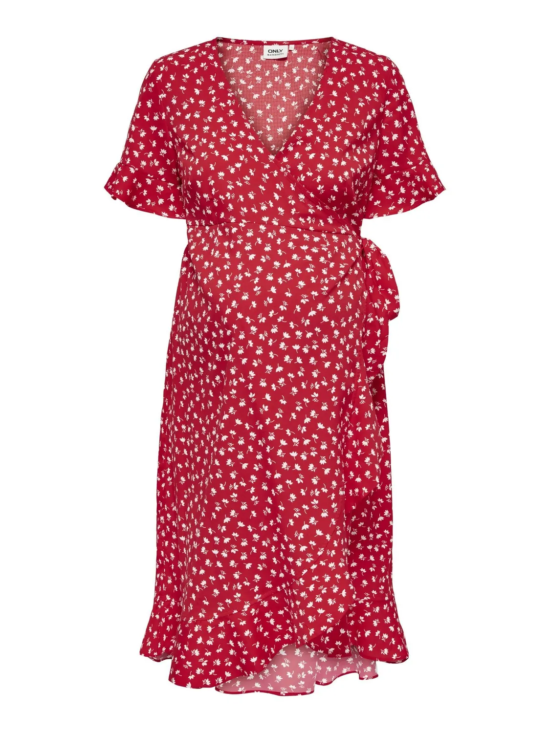 Only Olmolivia vestito donna M incrocio volant estate