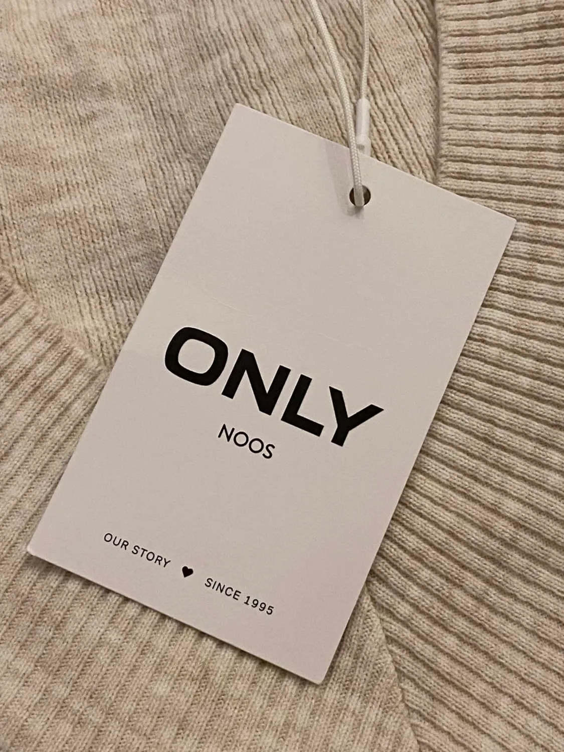 ONLY Onlnew abito midi maglia manica lunga coste