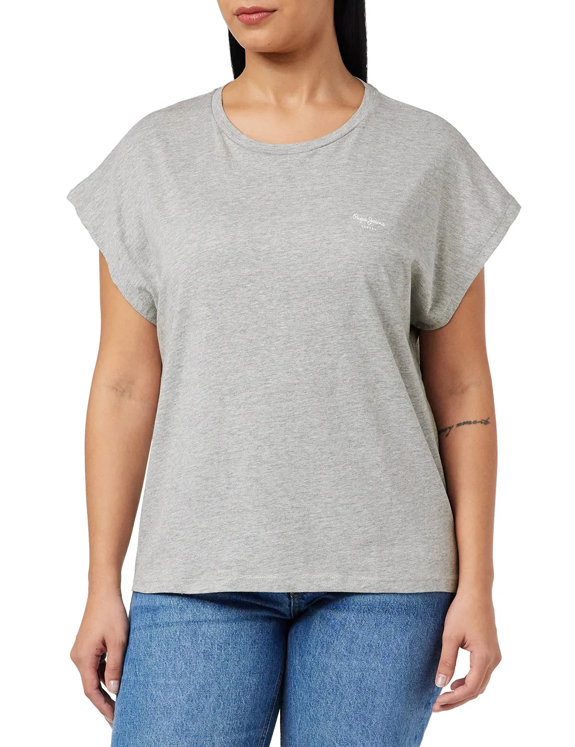 Pepe Jeans Bloom t-shirt donna corta bianca