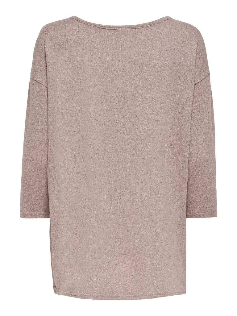 Only Onlmila maglione fawn melange girocollo