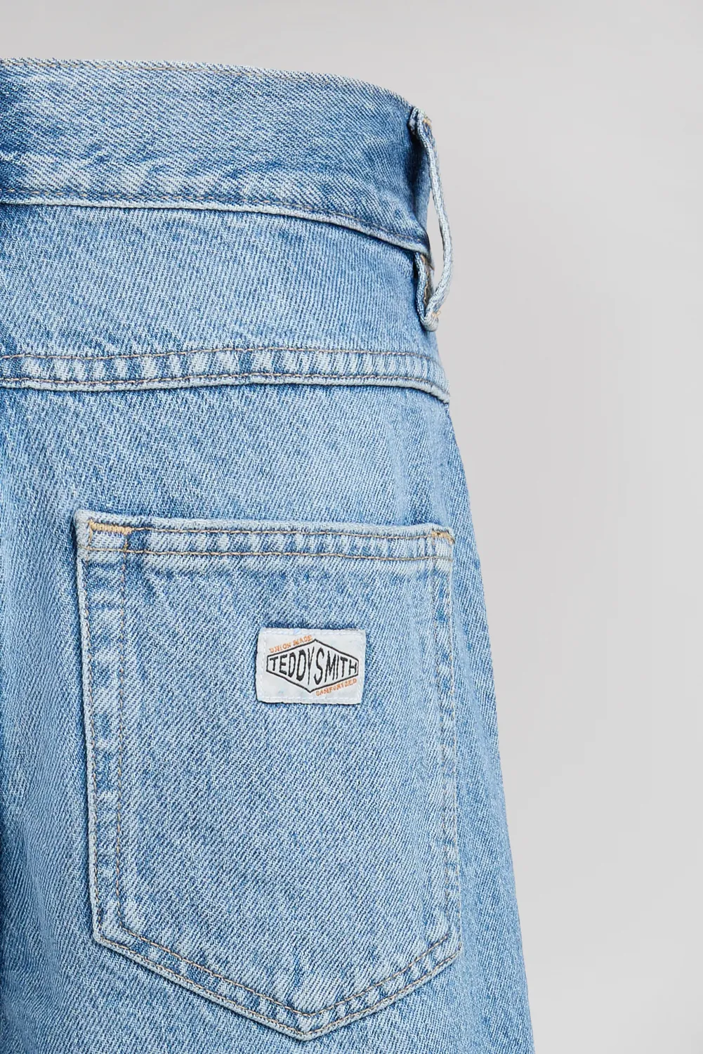 Teddy Smith Memphis Straight Jr Jeans Ragazzo Indigo Chiaro