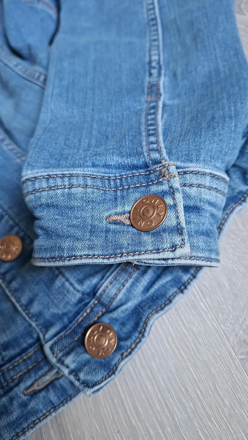ONLY Onltia giacca denim donna Light Blue Denim