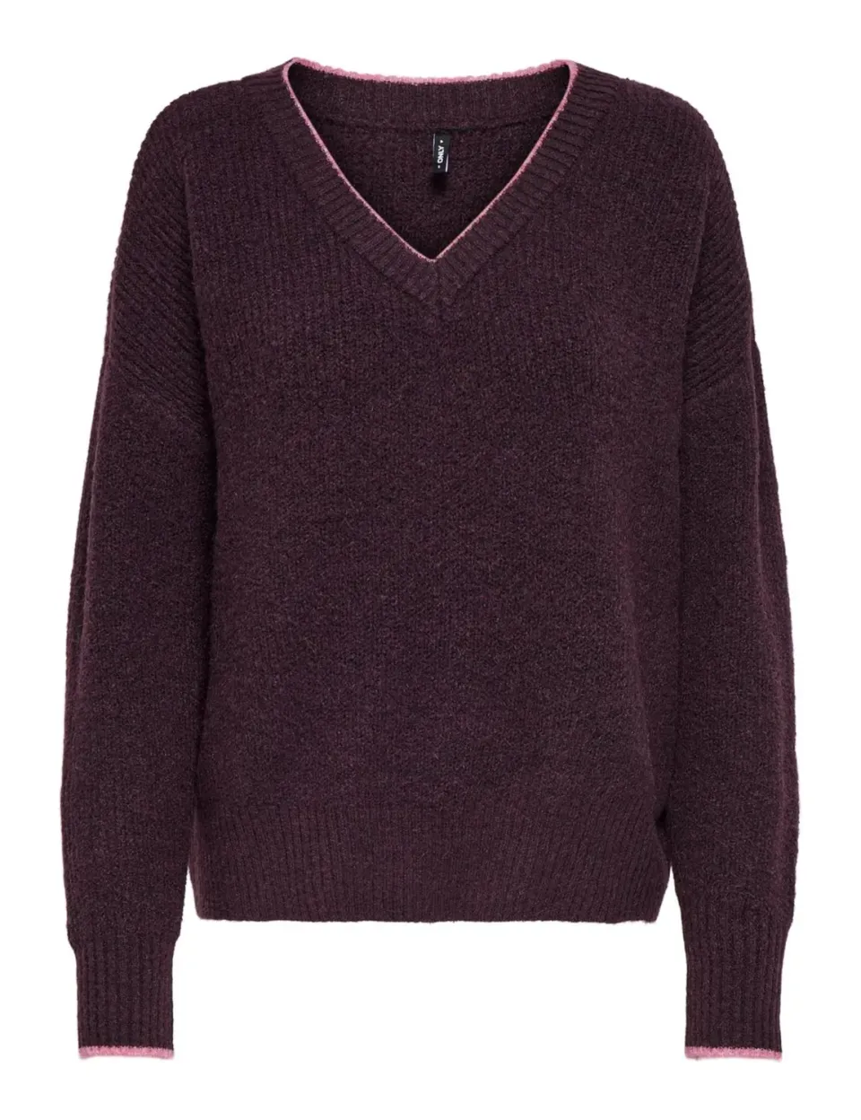 ONLY Onlhavanna LS Rib V-Neck Knt maglia donna