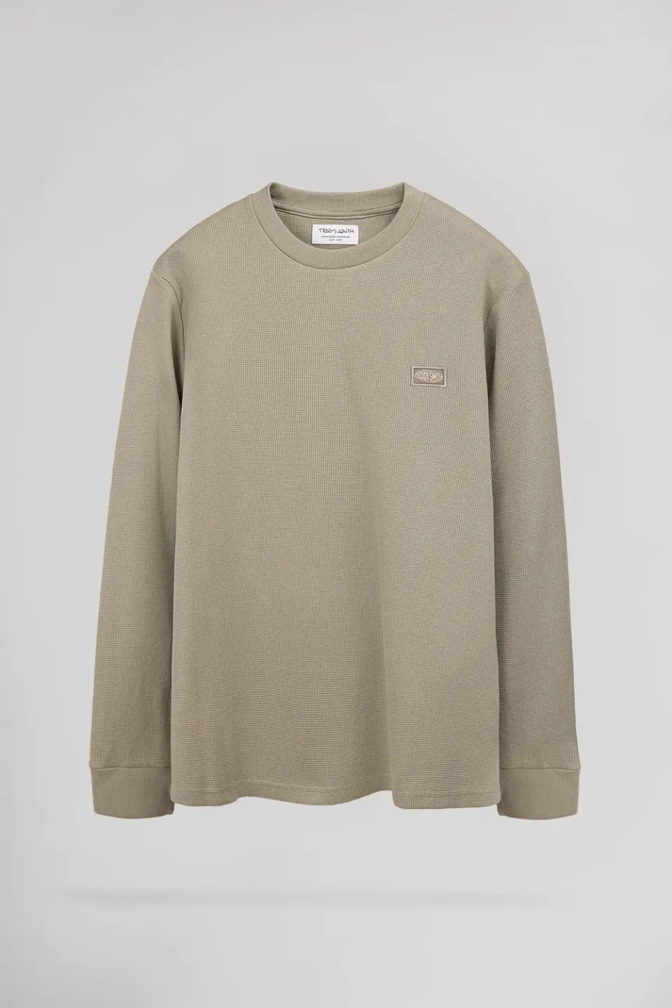 Teddy Smith T-Waffle ML t-shirt kaki waffle
