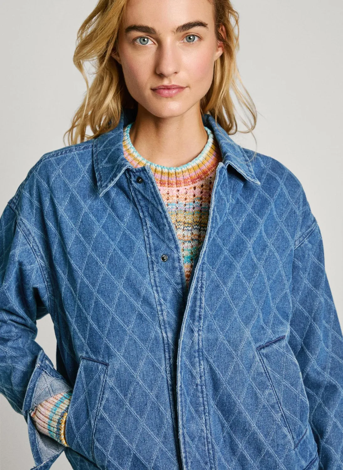 Pepe Jeans Joleen Giacca Donna M Bomber Denim