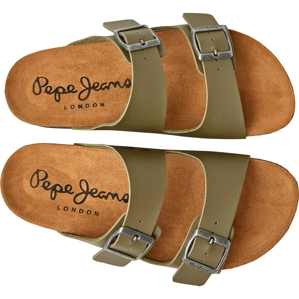 Pepe Jeans Oban Classic 3 W sandali donna verde 37 sughero