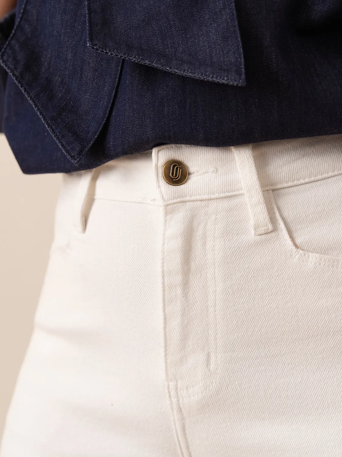 Oraije Milena jeans slim bianco