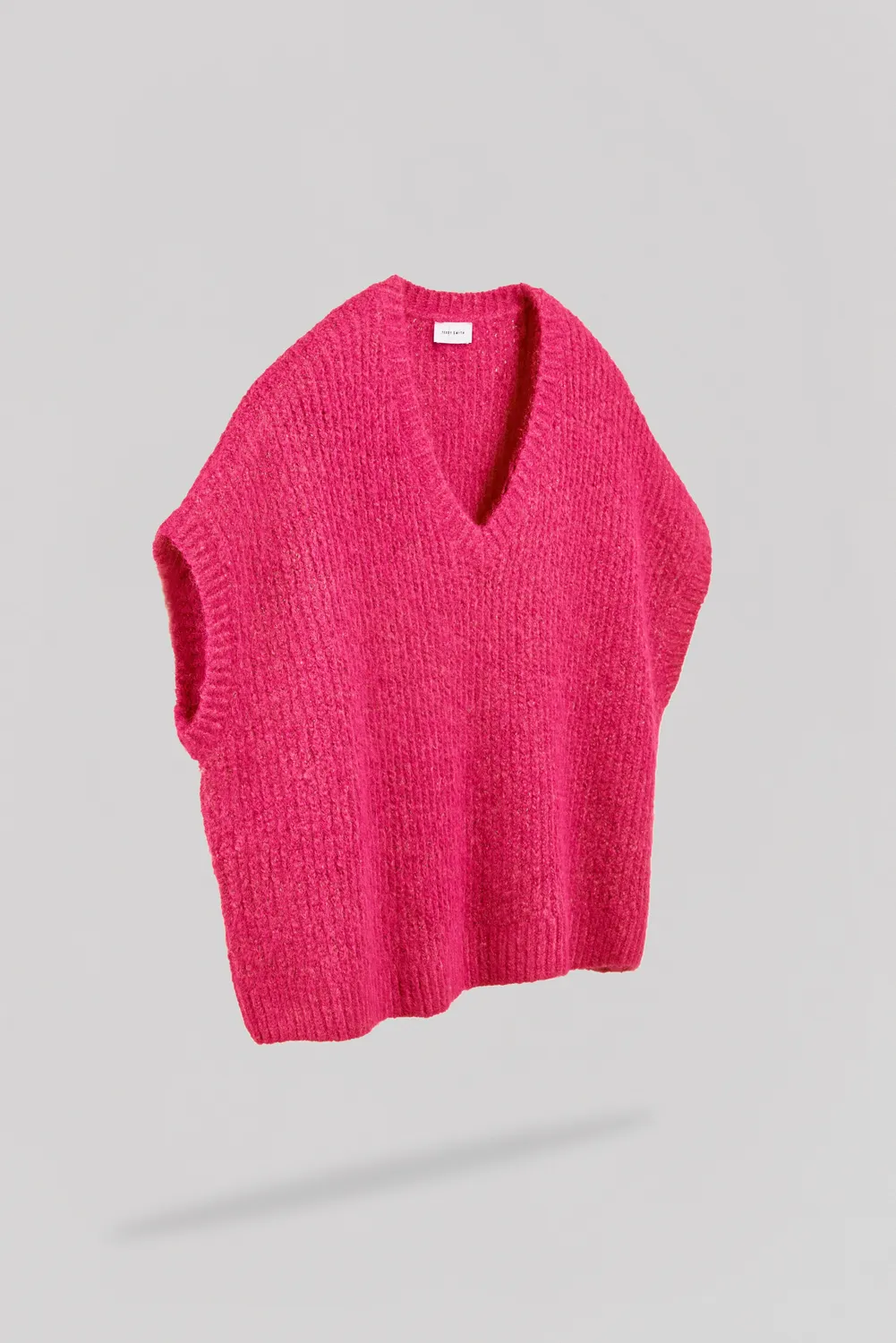 Teddy Smith P-Malia Gilet Donna Rosa Fluo Oversize