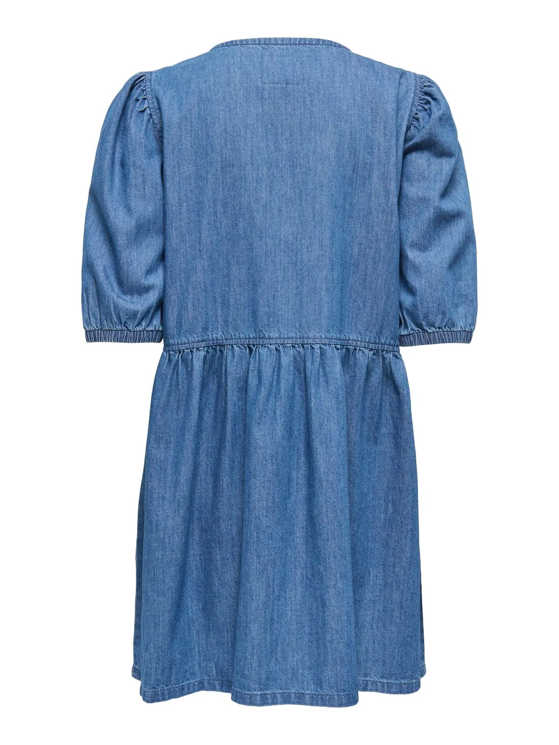 ONLY Onlclara Puff Bow Dress DNM AKM vestito XS denim