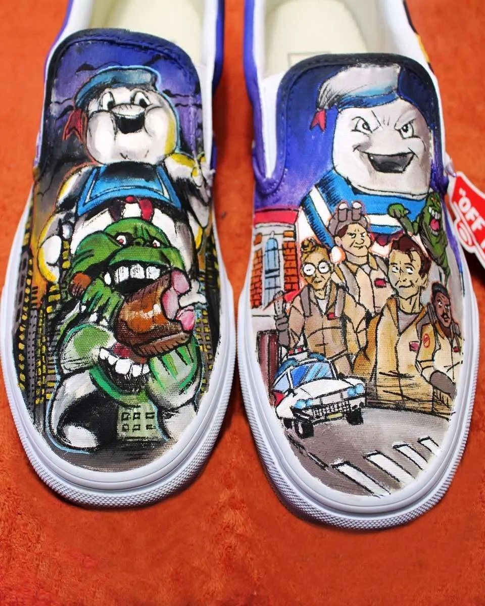 Never Say Never Slip-On Ghostbusters scarpe dipinte
