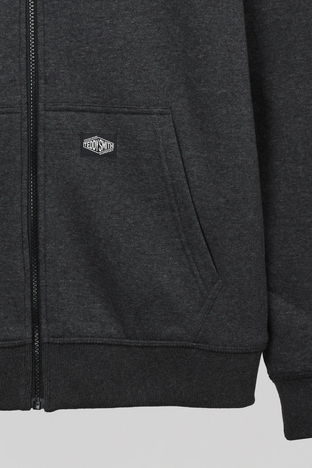 Teddy Smith G-Ony Hoody Zip Felpa Sherpa Nero Uomo
