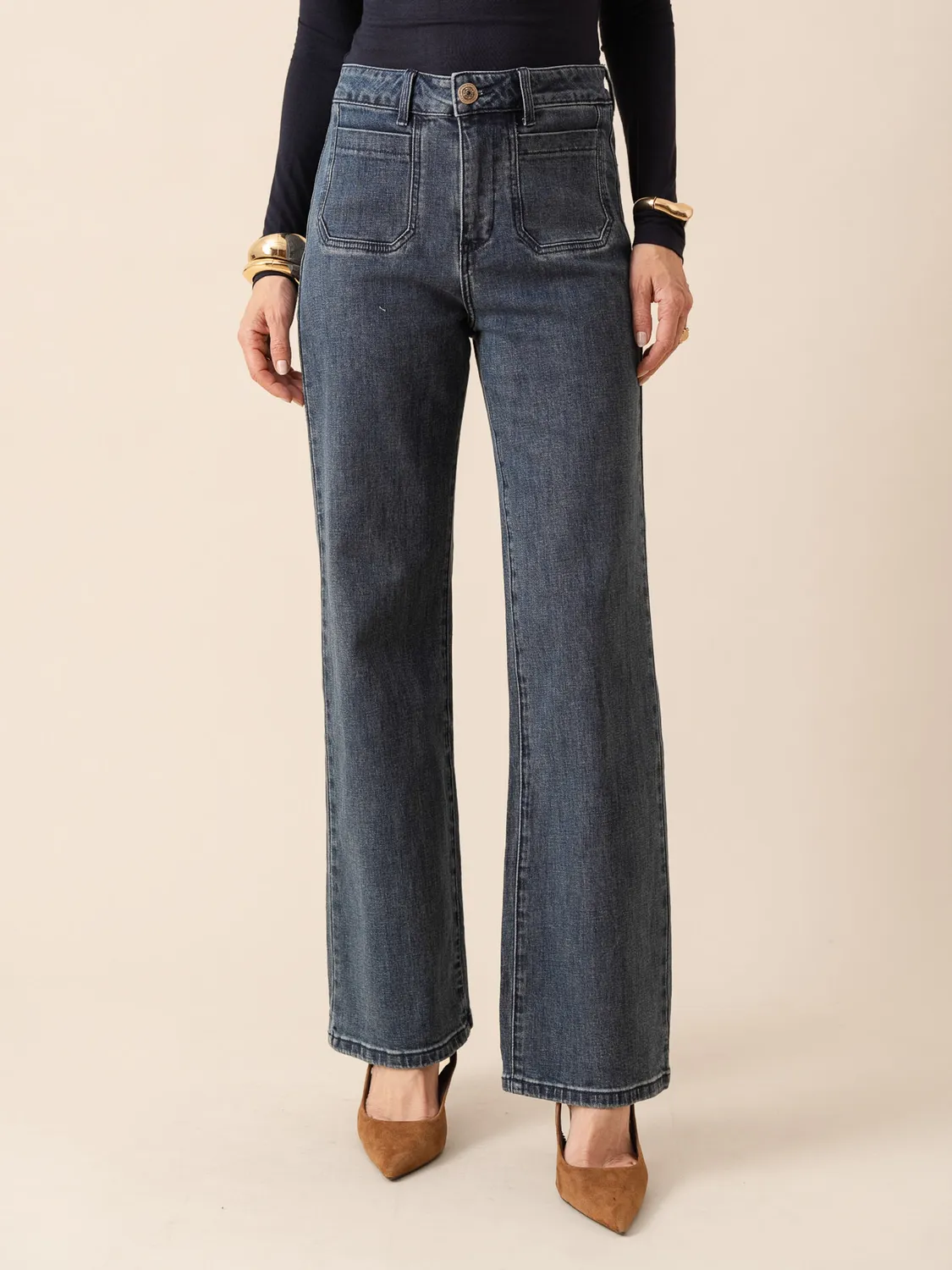 Oraije Felix jeans dritti blu stone denim