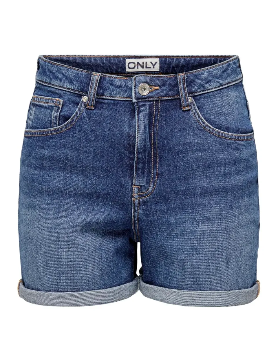Only Onljosephine Shorts Jeans Donna Vita Alta Regular Fit