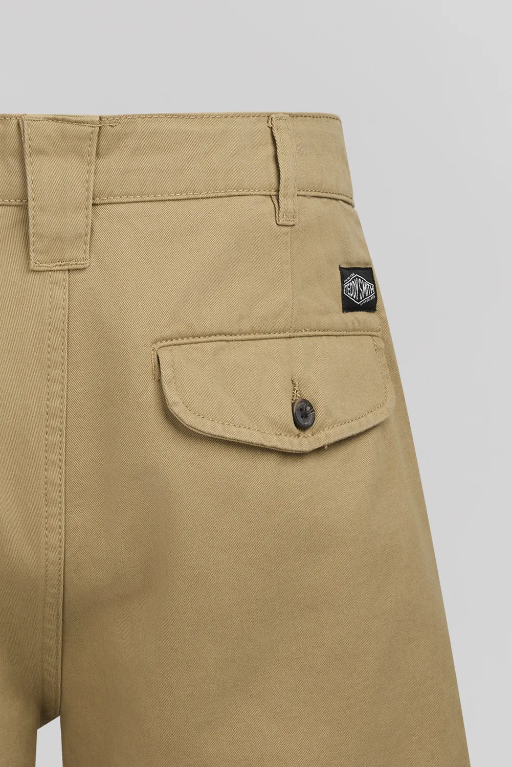 Teddy Smith S-Eddy Chino Shorts Uomo Beige Cotone