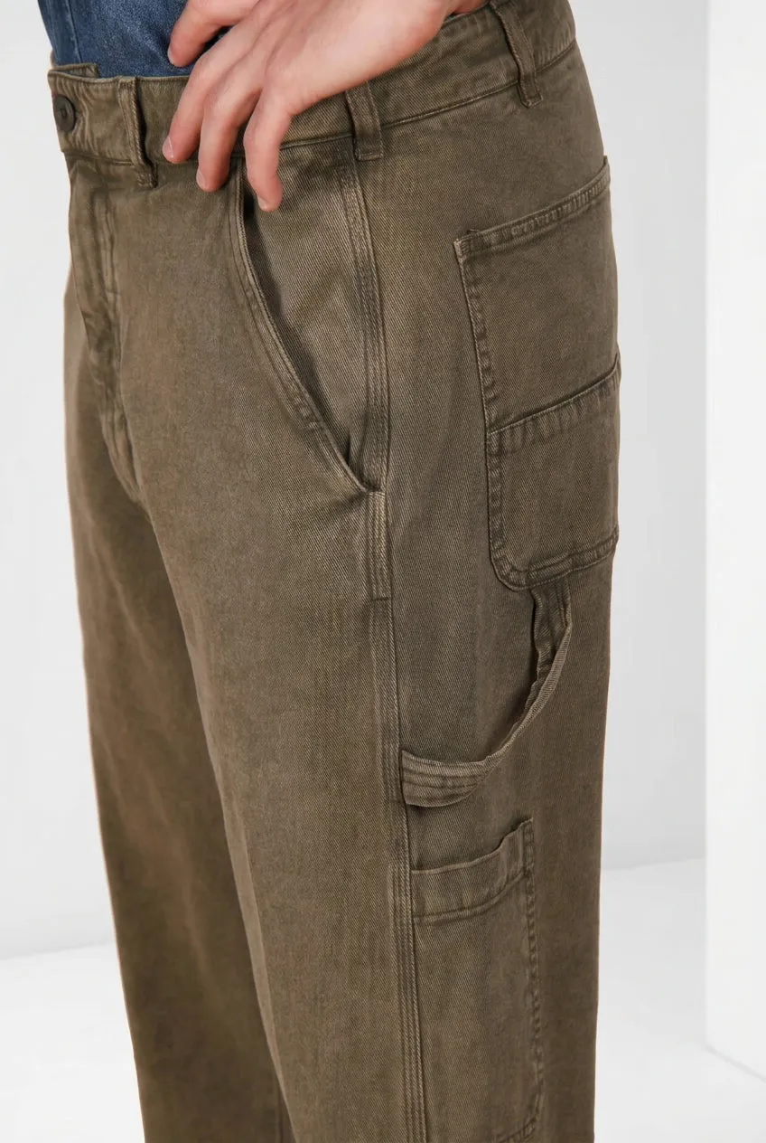Mason's Dallas M74 pantalone cargo verde relaxed bull