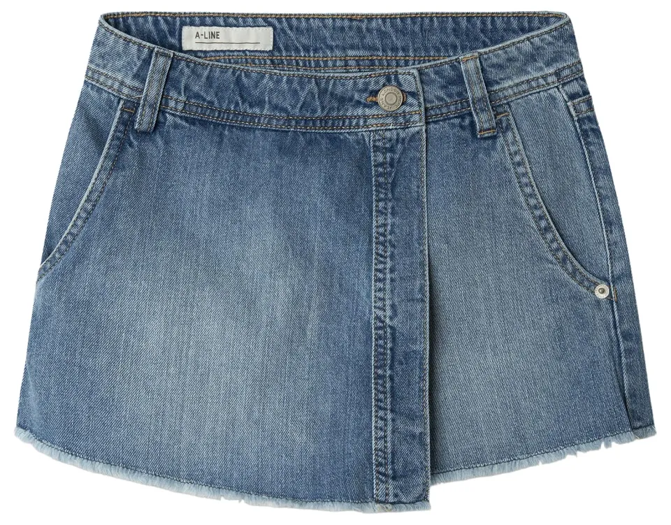 Pepe Jeans Tammy Frayed gonna shorts bambina denim 12 anni