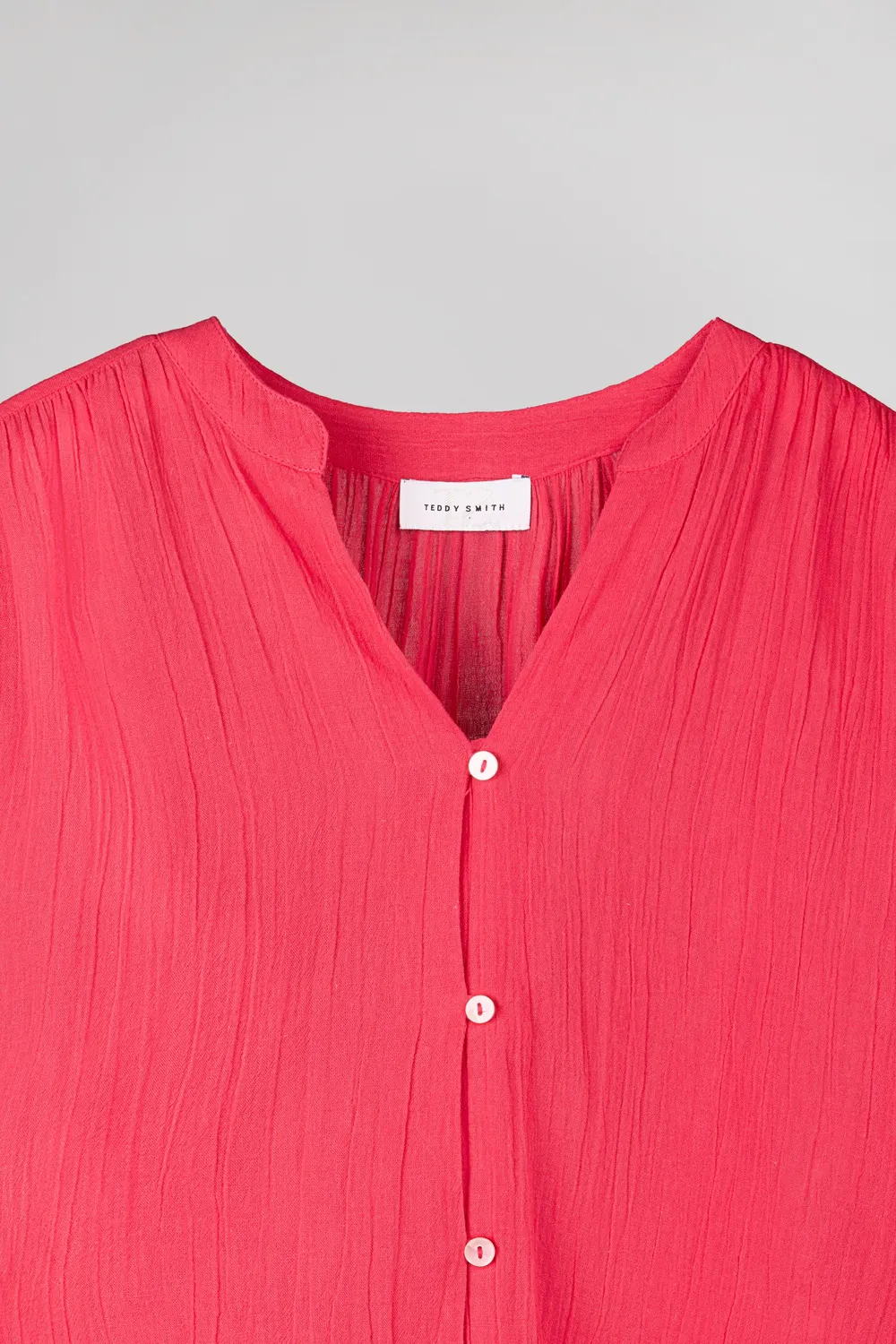 Teddy Smith C-Heli camicia donna bianca pizzo sangallo