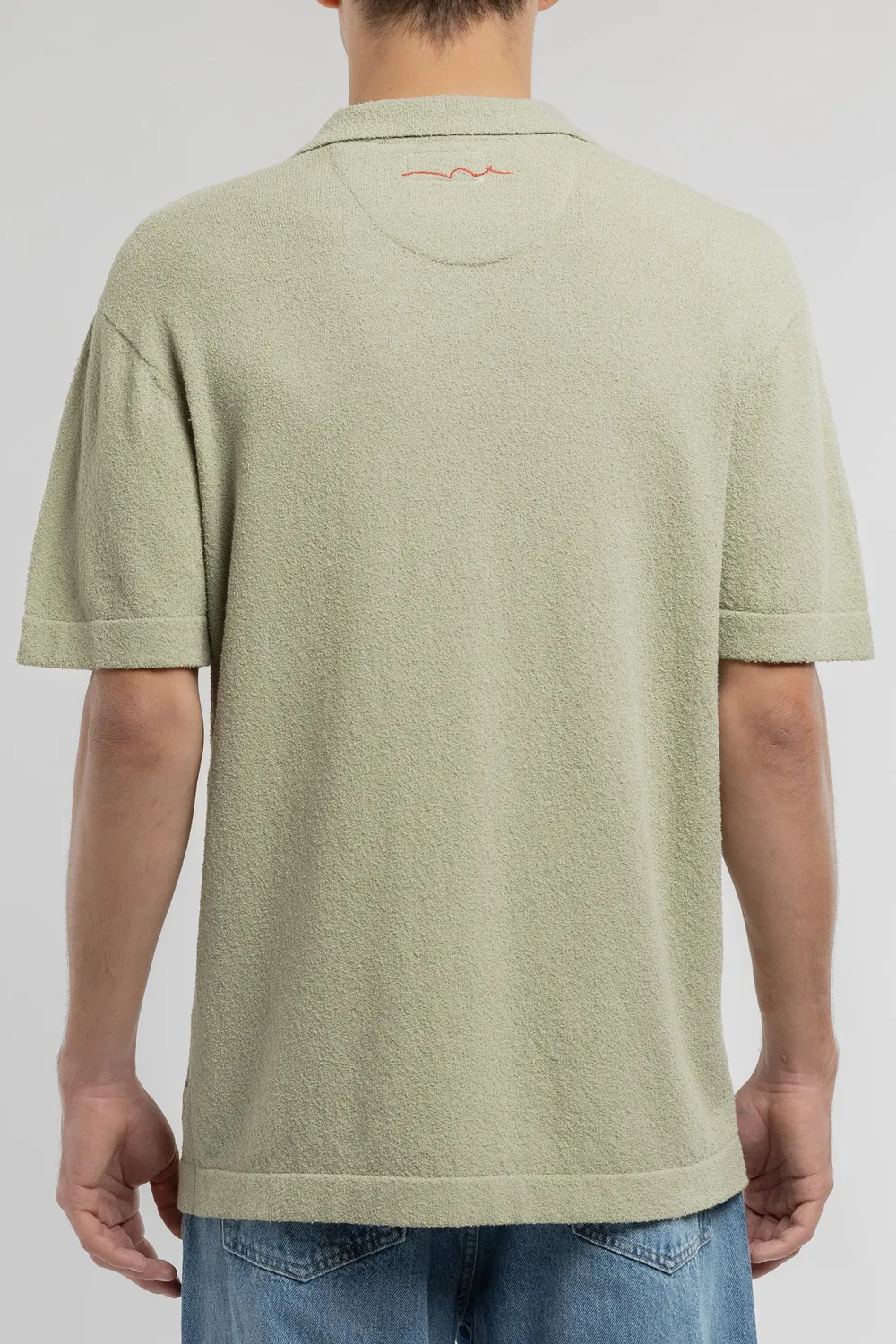 Teddy Smith P-Drago polo uomo verde salvia collo johnny