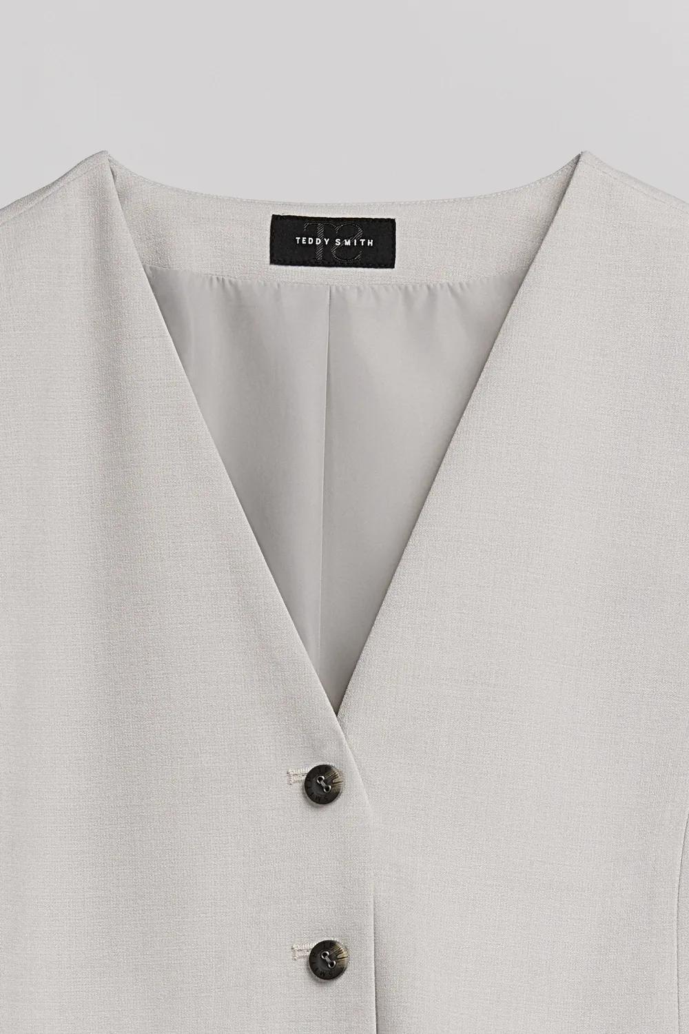 Teddy Smith G-Wild gilet tailleur bianco melange donna