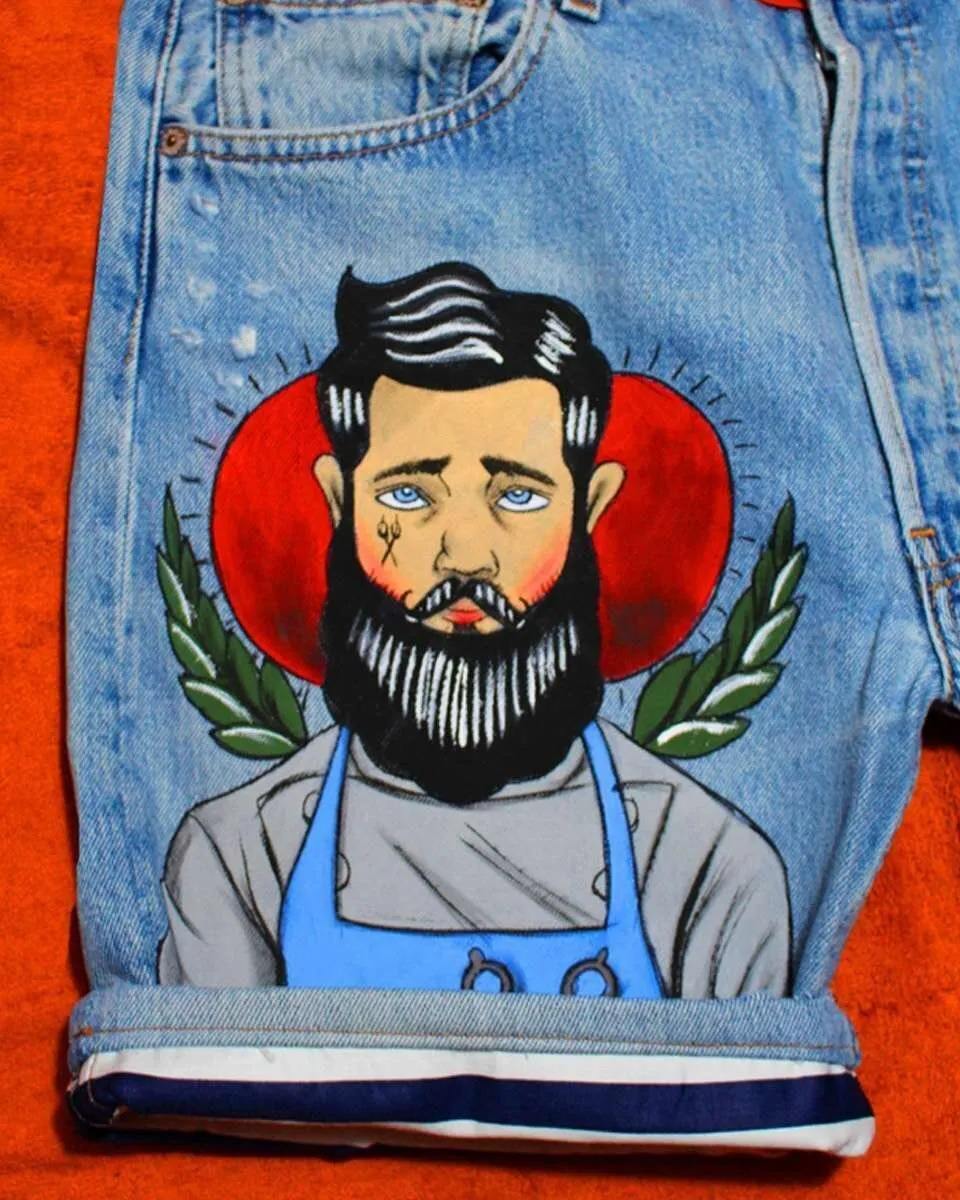 Never Say Never Levi's Vintage Bermuda Barber Old dipinto