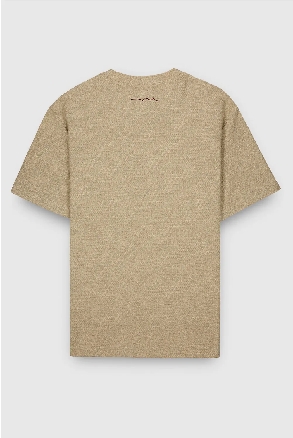 Teddy Smith T-Jed T-shirt uomo crema jacquard ampio