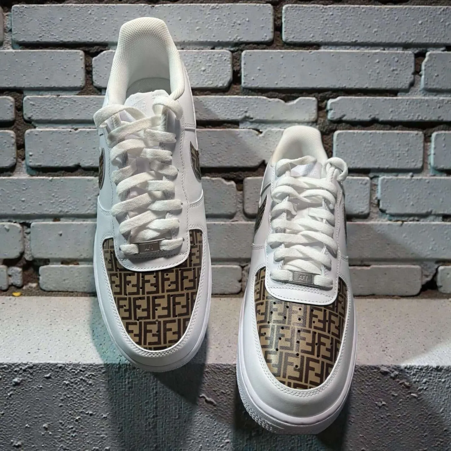 Never Say Never Nike Air Force 1 Fendi Monster sneakers