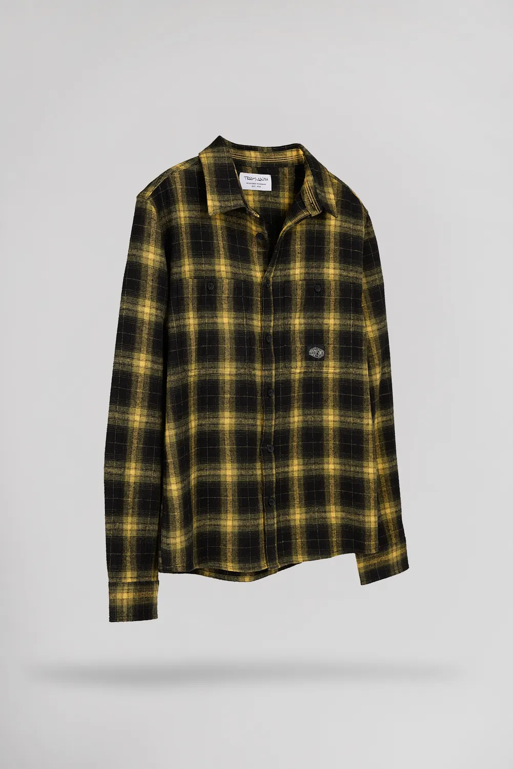 Teddy Smith C-Antho camicia bambino oliva flanella