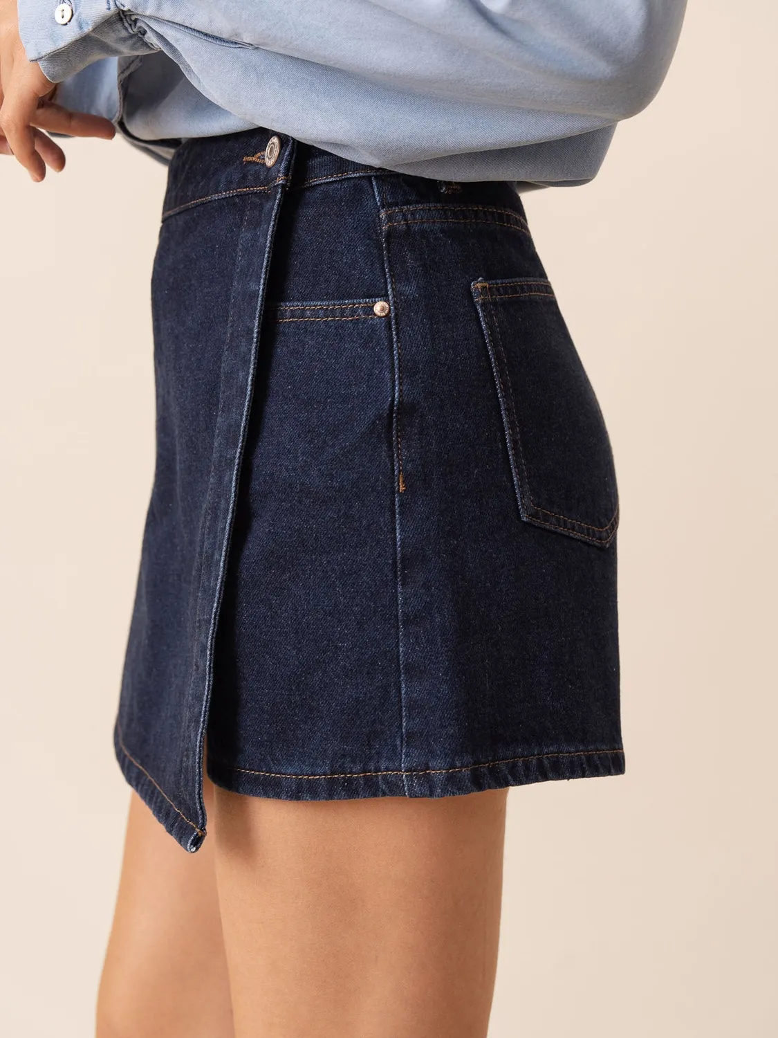 Oraije Jadene gonna shorts grezza