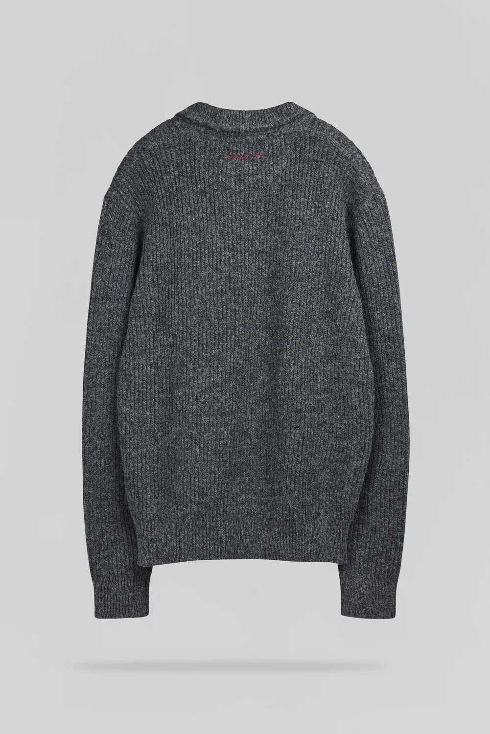 Teddy Smith P-Clayton Maglione Zip Grigio Misto Lana