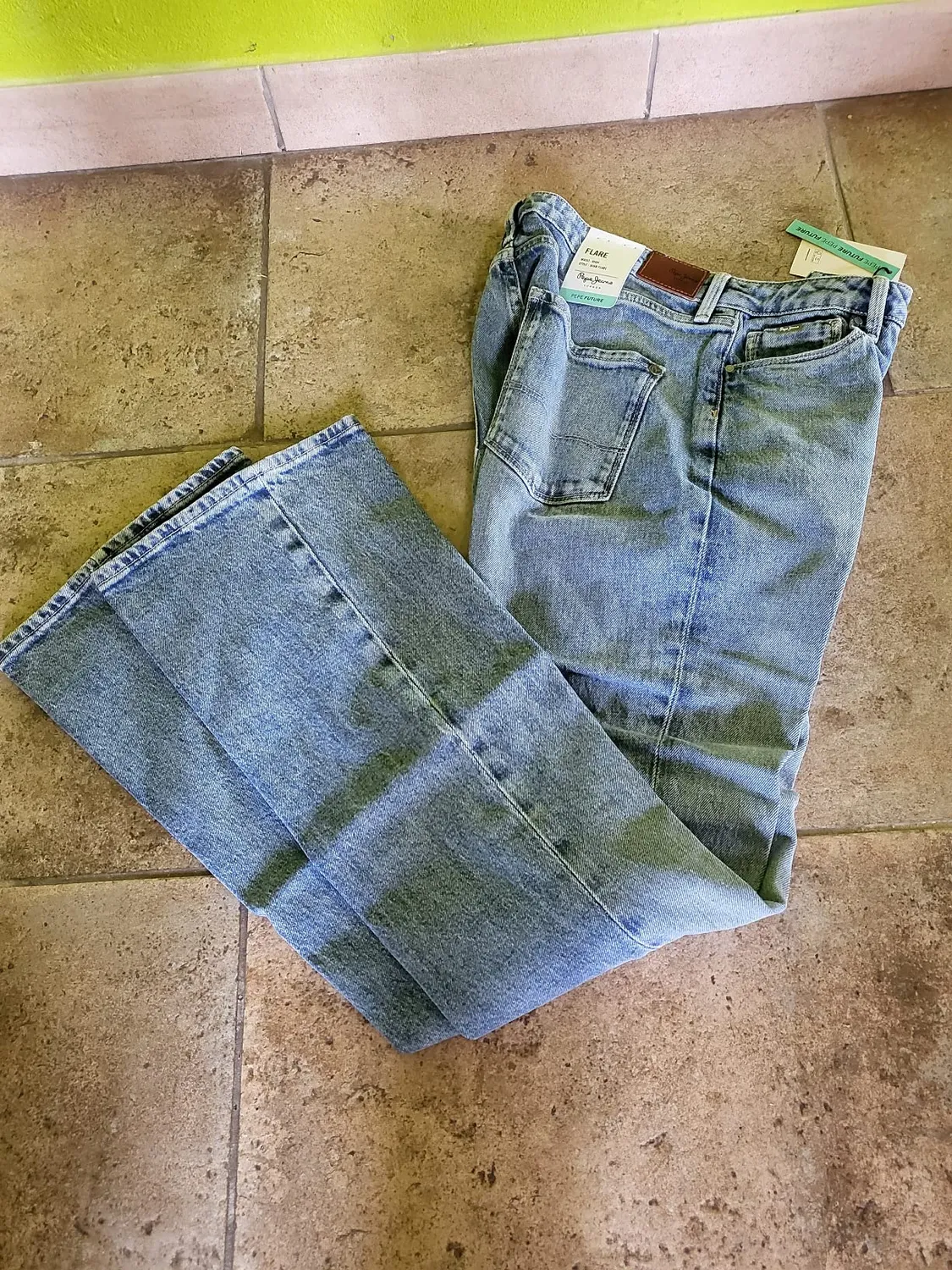 Pepe Jeans Dion Flare jeans donna vita alta powerflex blu