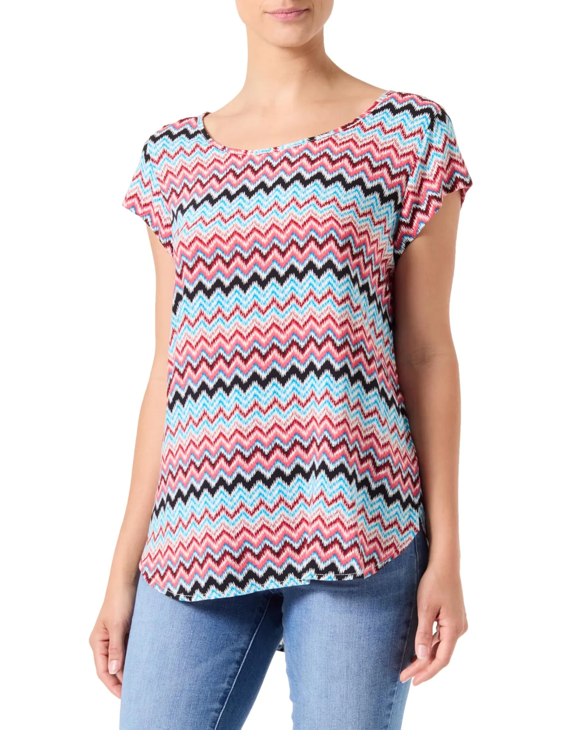 Only Onlnova Life Vis S/S Top AOP t-shirt gialla
